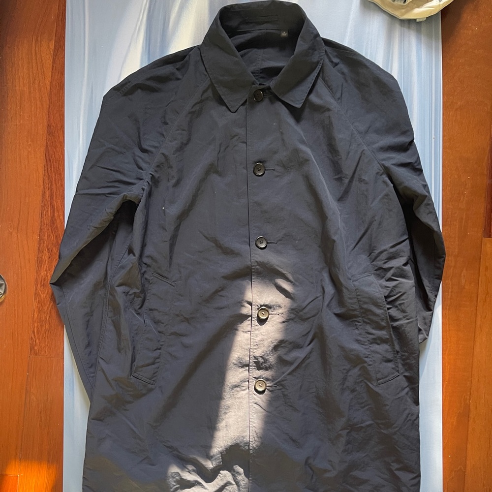 Uniqlo Slim Fit Navy Trench Coat